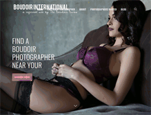 Tablet Screenshot of boudoirinternational.com